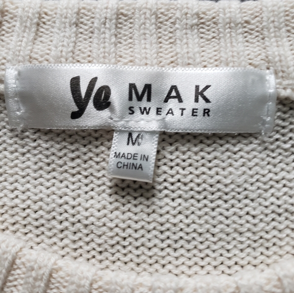 Ye Mak Heart Sweater Sz M - Picture 6 of 7